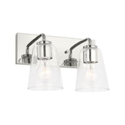 Generation GLV1062 Miles 2-lt 12" Bath Light - Chrome