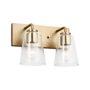 Generation GLV1062 Miles 2-lt 12" Bath Light - Satin Brass