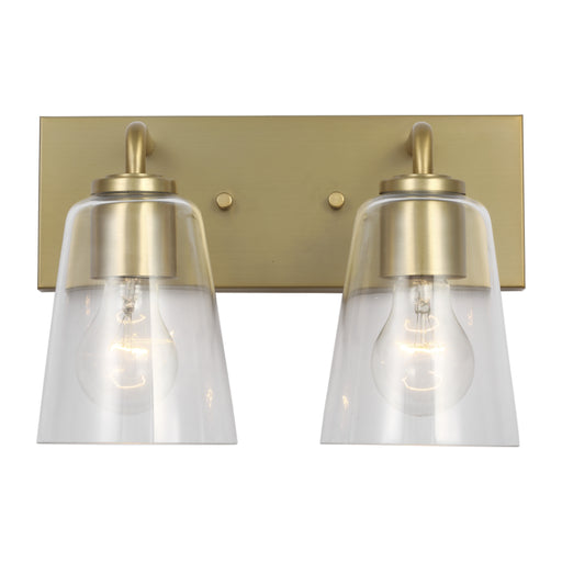 Generation GLV1062 Miles 2-lt 12" LED Vanity - Satin Brass