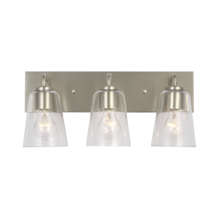 Generation GLV1063 Miles 3-lt 18" Vanity Light - Brushed Nickel