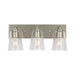 Generation GLV1063 Miles 3-lt 18" Vanity Light - Brushed Nickel