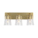 Generation GLV1063 Miles 3-lt 18" Vanity Light - Satin Brass
