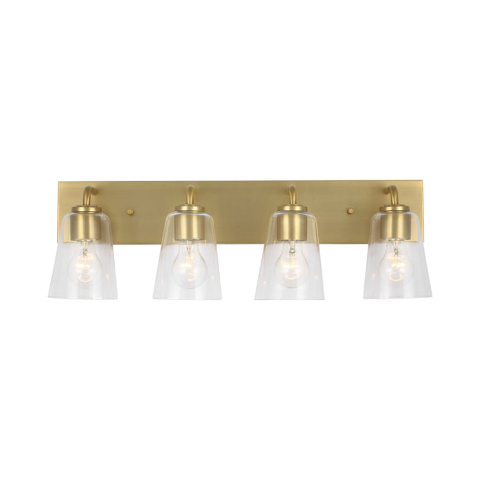 Generation GLV1064 Miles 4-lt 25" Extra Large Vanity Light - Satin Brass