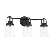 Generation GLV1073 Anders 3-lt 22" Large Vanity Light - Midnight Black