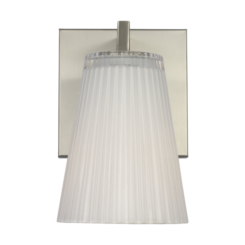 Generation GLV1101 Upson 1-lt 8" Tall Vanity Light - Brushed Nickel