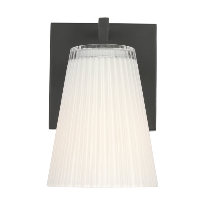 Generation GLV1101 Upson 1-lt 8" Tall Vanity Light - Midnight Black
