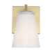 Generation GLV1101 Upson 1-lt 8" Tall Vanity Light - Satin Brass