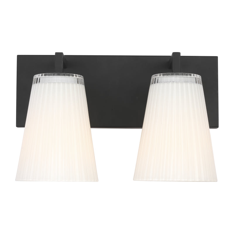 Generation GLV1102 Upson 2-lt 12" Bath Light - Midnight Black