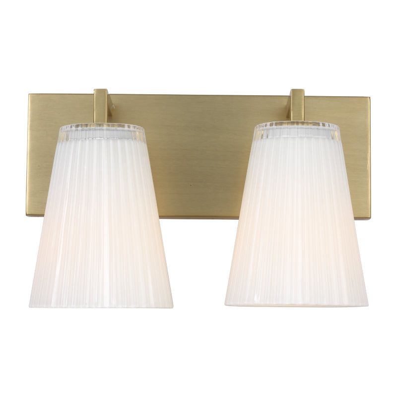 Generation GLV1102 Upson 2-lt 12" Bath Light - Satin Brass