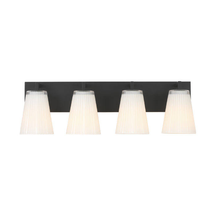 Generation GLV1104 Upson 4-lt 24" Extra Large Vanity Light - Midnight Black