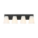 Generation GLV1104 Upson 4-lt 24" Extra Large Vanity Light - Midnight Black