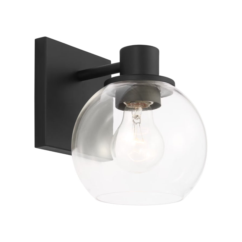 Generation GLV1121 Rito 1-lt 7" Tall Bath Light - Midnight Black