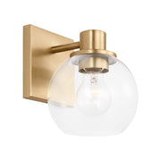 Generation GLV1121 Rito 1-lt 7" Tall Bath Light - Satin Brass