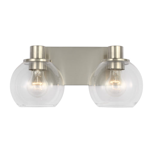 Generation GLV1122 Rito 2-lt 15" LED Bath Light - Brushed Nickel