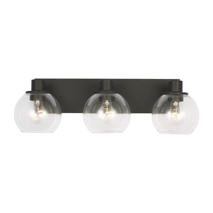 Generation GLV1123 Rito 3-lt 23" LED Bath Light - Midnight Black