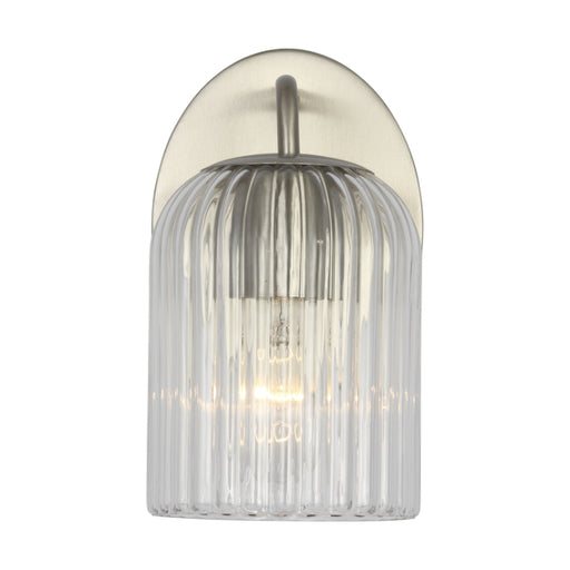 Generation GLV1131 Eisele 1-lt 8" Tall Wall Sconce - Brushed Nuckel