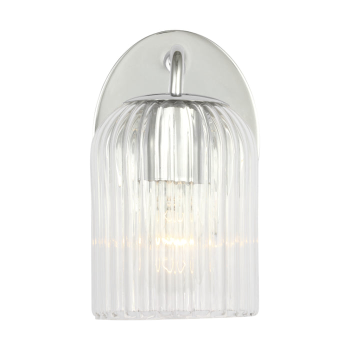 Generation GLV1131 Eisele 1-lt 8" Tall Wall Sconce - Chrome