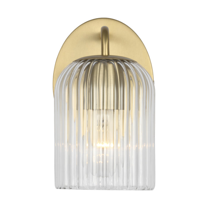 Generation GLV1131 Eisele 1-lt 8" Tall Wall Sconce - Satin Brass