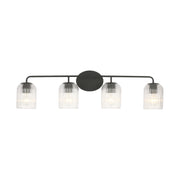 Generation GLV1134 Eisele 4-lt 34" Vanity Light - Midnight Black