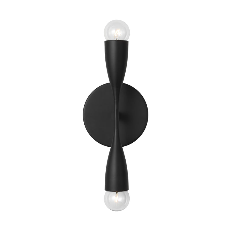 Generation GLW1002 Maya 2-lt 14" Tall Bath Light - Midnight Black