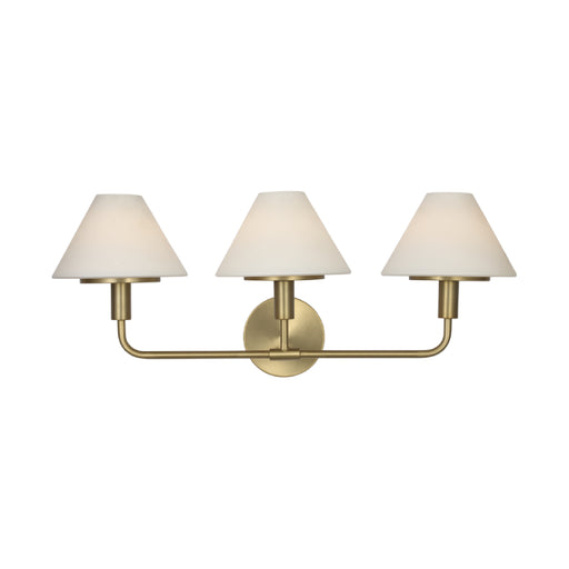 Generation GLW1033 Mendota 3-lt 27" Large Wall Sconce - Satin Brass