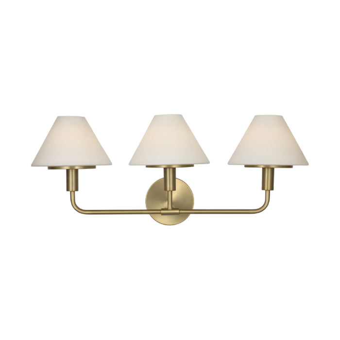 Generation GLW1033 Mendota 3-lt 27" Large Wall Sconce - Satin Brass