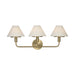Generation GLW1033 Mendota 3-lt 27" Large Wall Sconce - Satin Brass