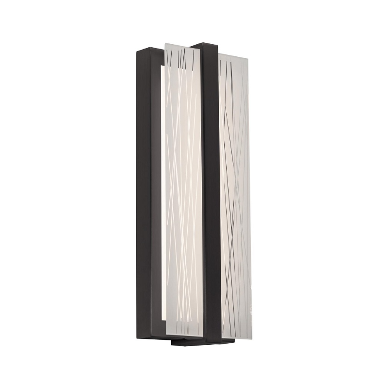 AFX GLYS0514LAJUD Gallery 1-lt 14" Tall LED Wall Sconce - Black