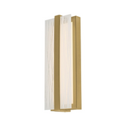 AFX GLYS0514LAJUD Gallery 1-lt 14" Tall LED Wall Sconce - Light Antique Brass