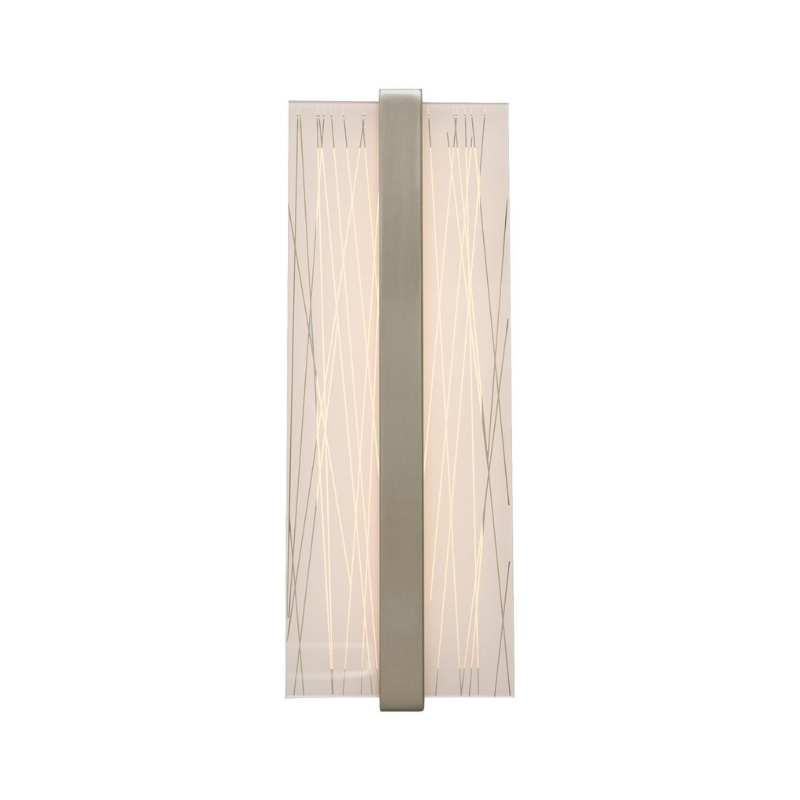 AFX GLYS0514LAJUD Gallery 1-lt 14" Tall LED Wall Sconce - Satin Nickel
