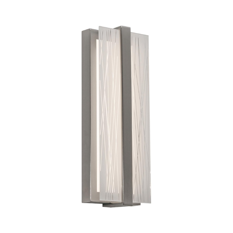 AFX GLYS0514LAJUD Gallery 1-lt 14" Tall LED Wall Sconce - Satin Nickel