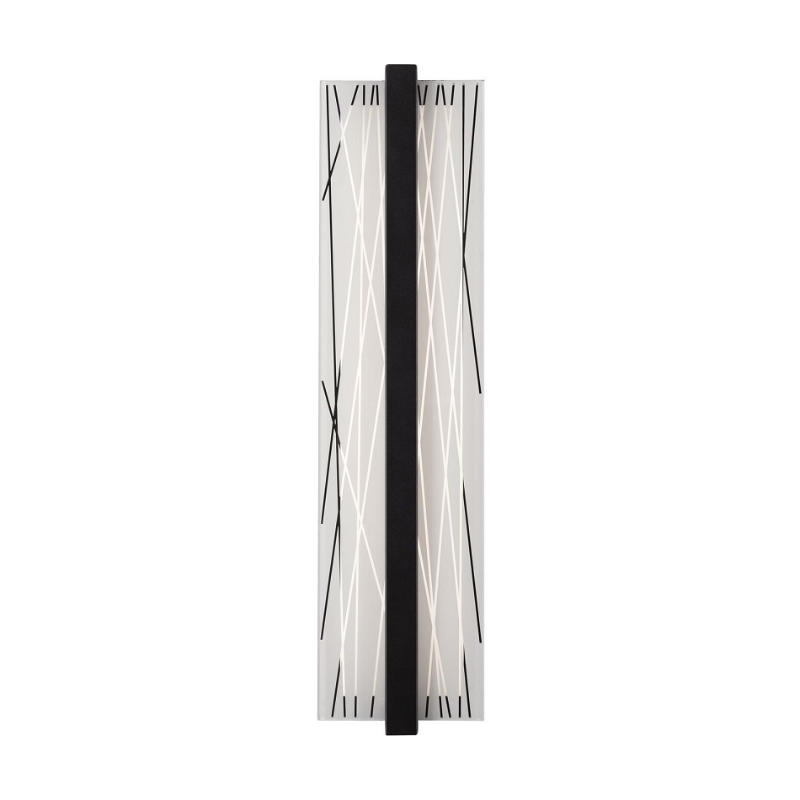 AFX GLYS0520LAJUD Gallery 1-lt 20" Tall LED Wall Sconce - Black