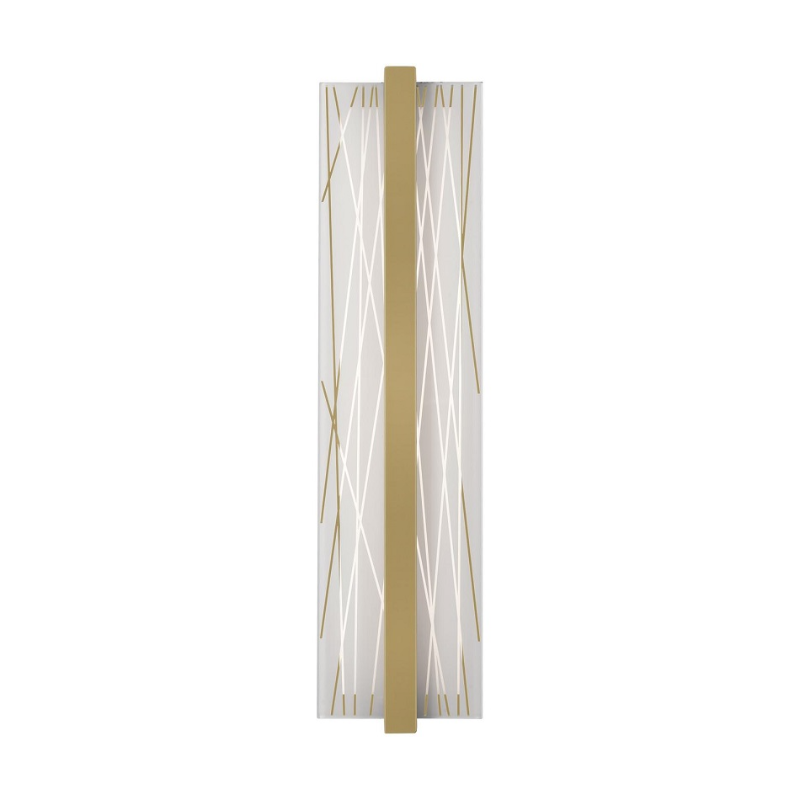 AFX GLYS0520LAJUD Gallery 1-lt 20" Tall LED Wall Sconce - Light Antique Brass
