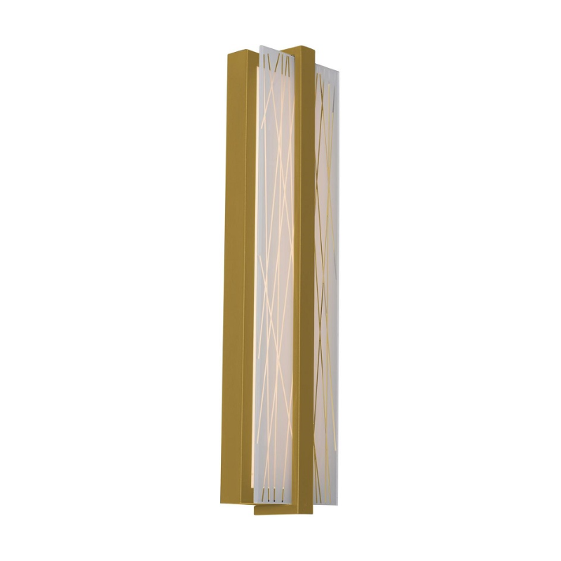 AFX GLYS0520LAJUD Gallery 1-lt 20" Tall LED Wall Sconce - Light Antique Brass