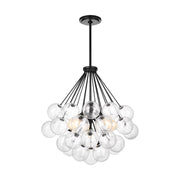 Visual Comfort 6514303 Bronzeville 3-lt 22" Chandelier - Midnight Black