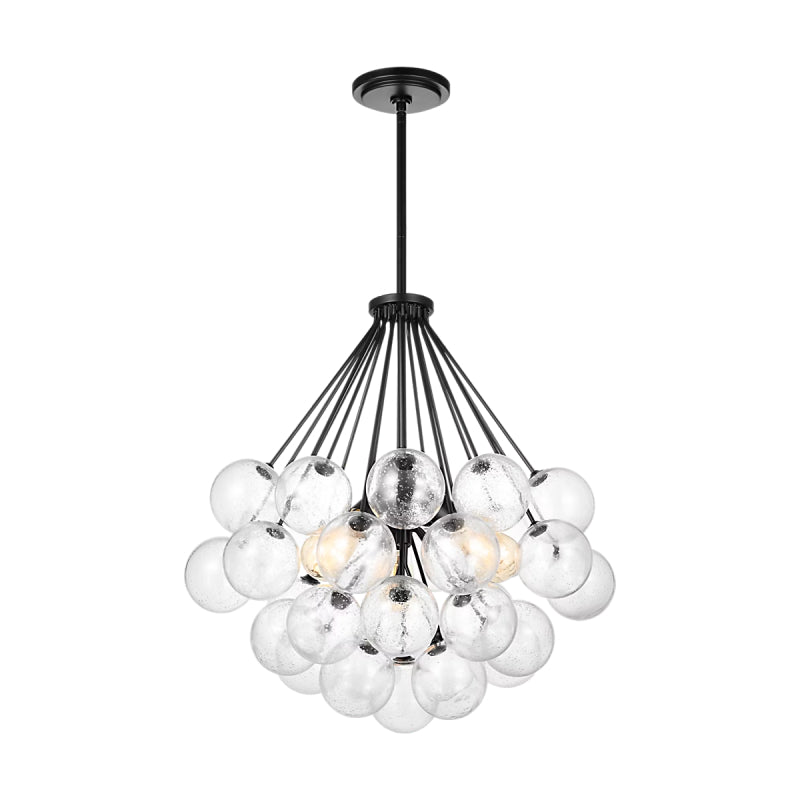 Visual Comfort 6514303 Bronzeville 3-lt 22" Chandelier - Midnight Black