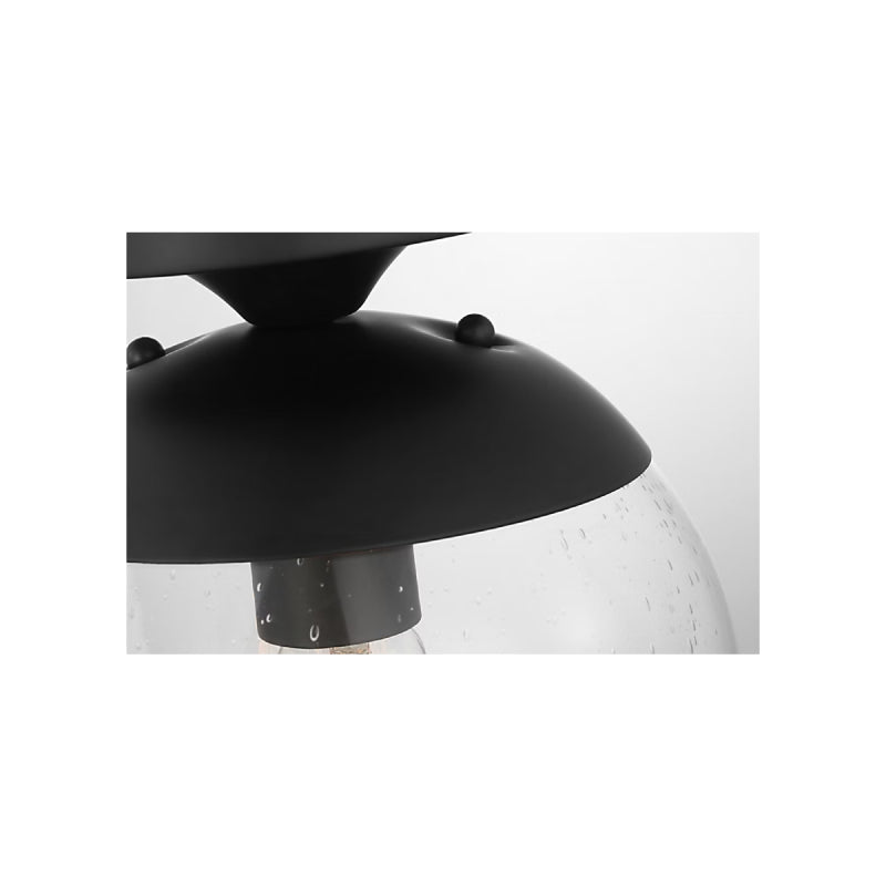 Visual Comfort 7501801EN7 Leo 1-lt 8" LED Semi Flush Mount - Midnight Black