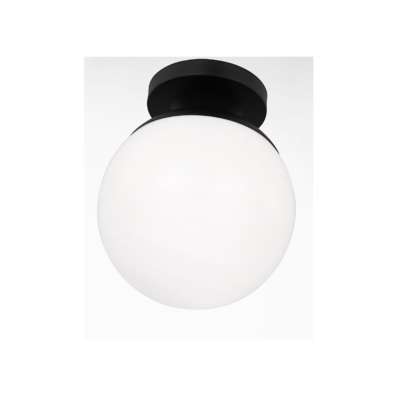 Visual Comfort 7518EN3 Leo 1-lt 8" LED Semi Flush Mount - Midnight Black
