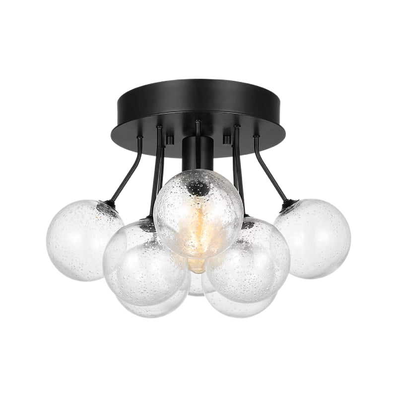 Visual Comfort 7714301 Bronzeville 1-lt 15" Semi Flush Mount - Midnight Black