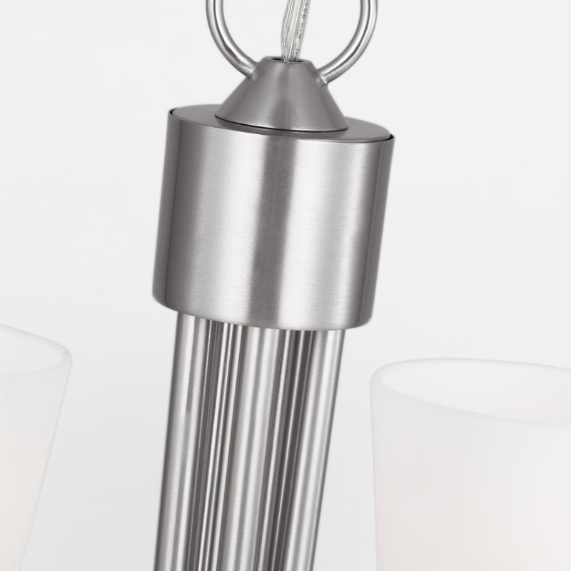 Generation GLC1115 Miles 5-lt 21" Chandelier - Brushed Nickel