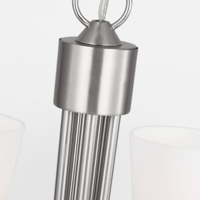 Generation GLC1115 Miles 5-lt 21" Chandelier - Brushed Nickel