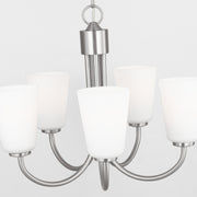 Generation GLC1115 Miles 5-lt 21" Chandelier - Brushed Nickel
