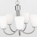 Generation GLC1115 Miles 5-lt 21" Chandelier - Brushed Nickel