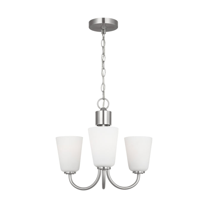 Generation GLC1123 Miles 3-lt 18" Chandelier - Brushed Nickel