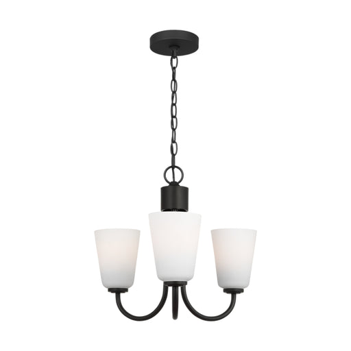 Generation GLC1123 Miles 3-lt 18" Chandelier - Midnight Black