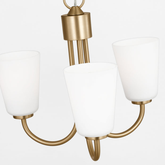 Generation GLC1123 Miles 3-lt 18" Chandelier - Satin Brass