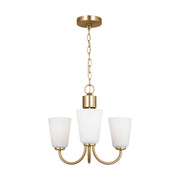 Generation GLC1123 Miles 3-lt 18" Chandelier - Satin Brass