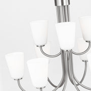 Generation GLC1139 Miles 9-lt 29" Chandelier - Brushed Nickel