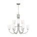 Generation GLC1139 Miles 9-lt 29" Chandelier - Brushed Nickel