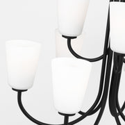 Generation GLC1139 Miles 9-lt 29" Chandelier - Midnight Black